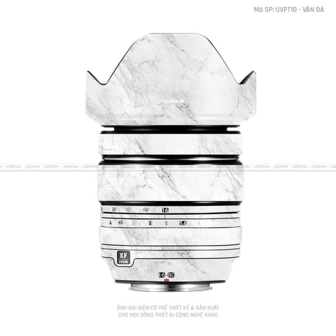 Dán Skin Ống Kính Fujifilm Vân Đá Trắng | UVPT10
