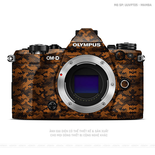 Dán Skin Máy Ảnh Olympus Vân Nổi Mamba Cam | UVPT05