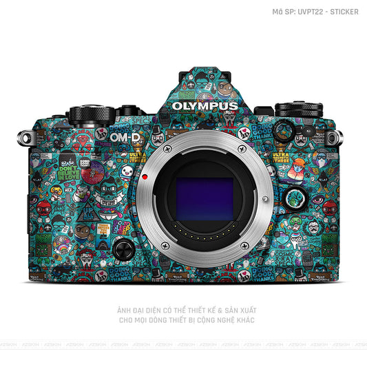 Dán Skin Máy Ảnh Olympus Vân Nổi Pattern Sticker 03 | UVPT22