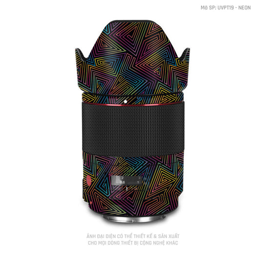Dán Skin Ống Kính Máy Ảnh Vân Nổi Neon 03 | UVPT19