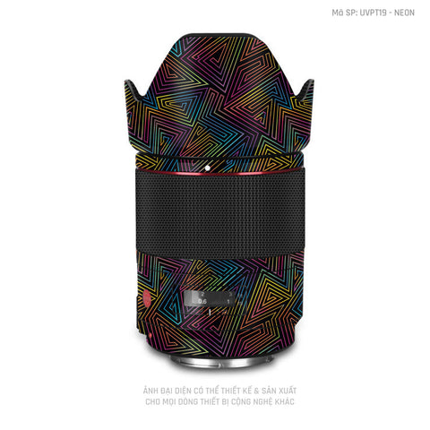 Dán Skin Ống Kính Máy Ảnh Vân Nổi Neon 03 | UVPT19
