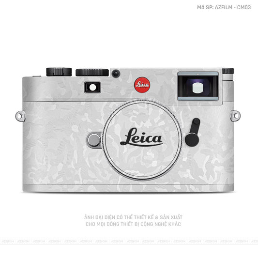 Dán Skin Máy Ảnh Leica Vân Camo Trắng | CM03