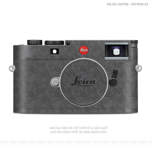Dán Skin Máy Ảnh Leica Vân Pattern AZ Xám | UVPT06