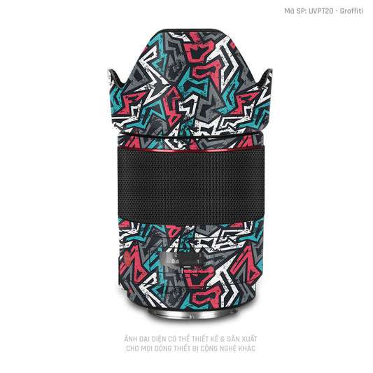 Dán Skin Ống Kính Máy Ảnh Vân Nổi Graffiti 04 | UVPT20
