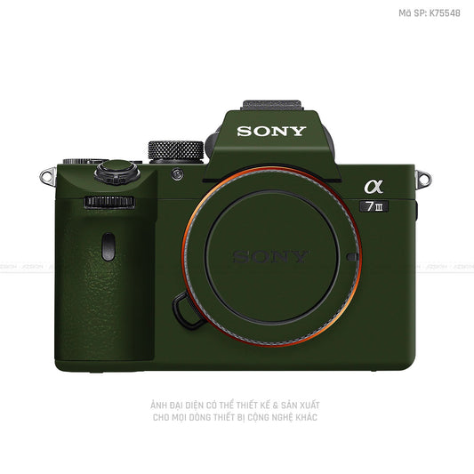 Dán Skin Máy Ảnh Sony Màu Xanh Rêu | K75548