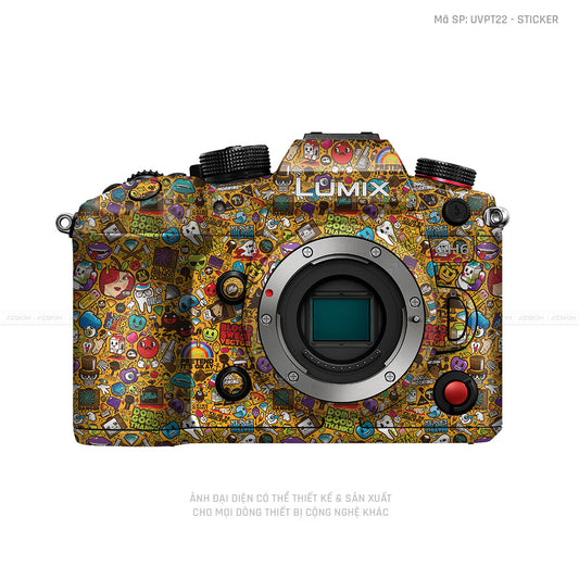 Dán Skin Máy Ảnh Lumix Vân Nổi Sticker 05 | UVPT22
