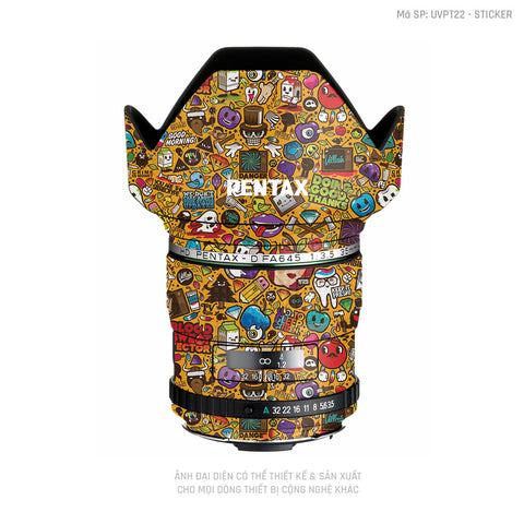 Dán Skin Ống Kính Pentax Vân Nổi Sticker 05 | UVPT22