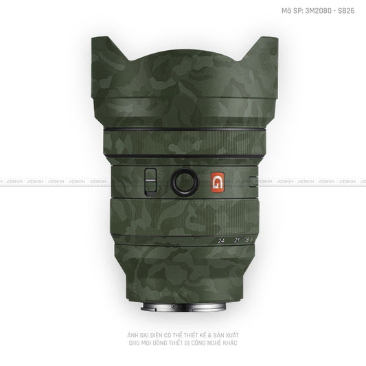 Skin Ống Kính Sony Vân Nổi Camo Green | 3M2080 - SB26