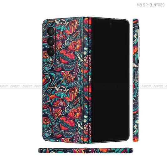 Dán Skin Galaxy Z Fold3 Hình Họa Tiết Xăm | D_NTX39