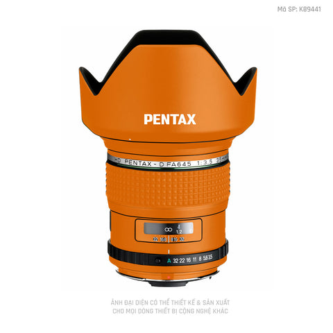 Dán Skin Ống Kính Pentax Đổi Màu Cam | K89441