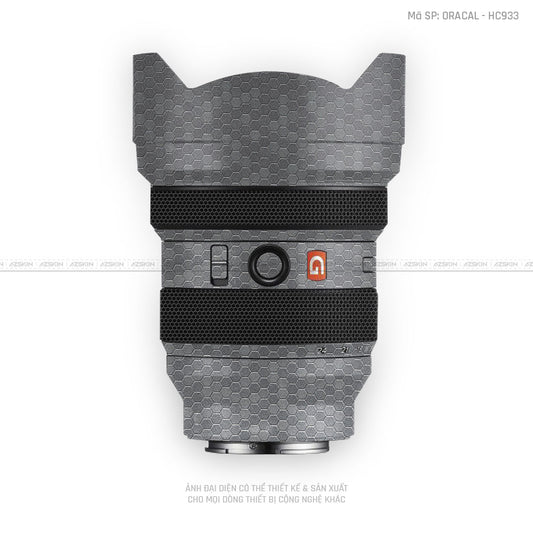 Skin Ống Kính Sony Vân Tổ Ong Xám | ORACAL - HC933