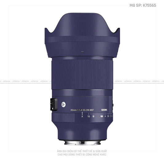 Dán Skin Ống Kính Sigma Màu Tím | K75565