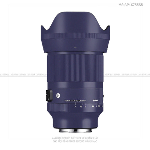 Dán Skin Ống Kính Sigma Màu Tím | K75565