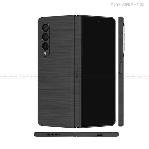 Dán Skin Galaxy Z Fold4 Vân Titan Xước Xám | AZFILM - TT03