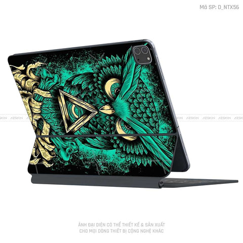 Dán Skin Magic Keyboard Hình Tattoo | D_NTX56