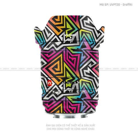 Dán Skin Ống Kính Viltrox Vân Nổi Graffiti 01 | UVPT20