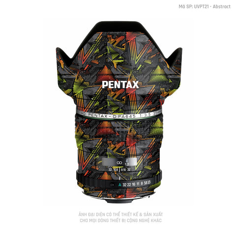 Dán Skin Ống Kính Pentax Vân Nổi Abstract 03 | UVPT21