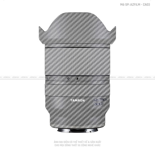 Dán Skin Ống Kính Tamron Vân Carbon Xám | CA03