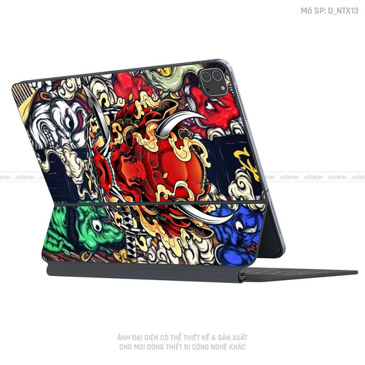 Dán Skin Magic Keyboard Hình Tattoo | D_NTX13