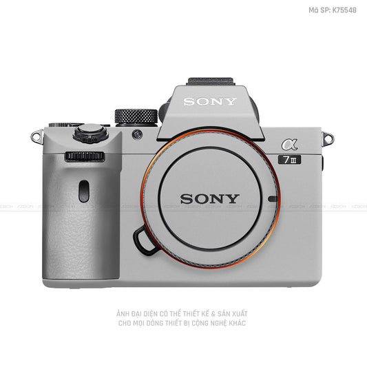 Dán Skin Máy Ảnh Sony Màu Bạc | K75548