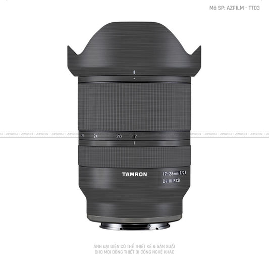 Dán Skin Ống Kính Tamron Vân Titan Xước Xám | TT03