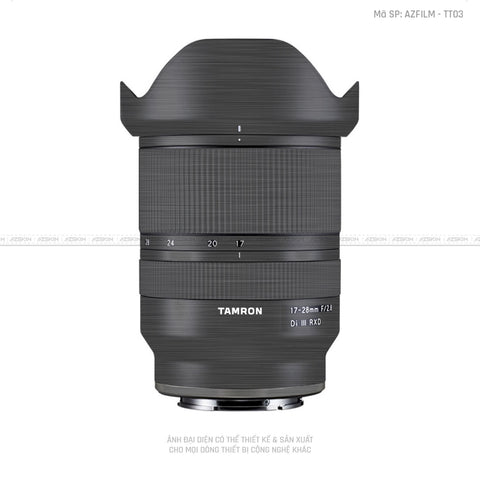 Dán Skin Ống Kính Tamron Vân Titan Xước Xám | TT03