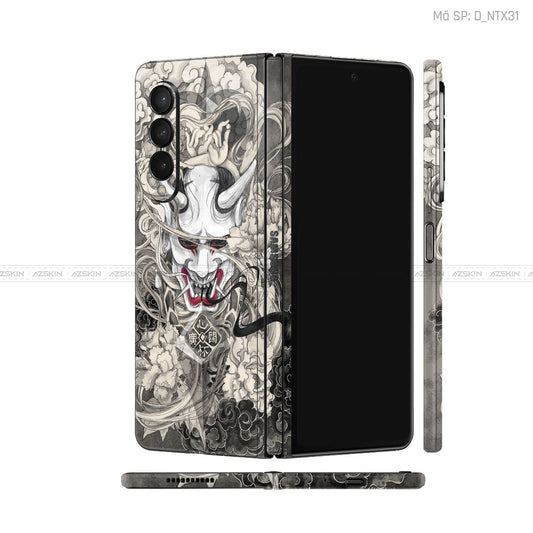 Dán Skin Galaxy Z Fold3 Hình Samurai - Satan | D_NTX31