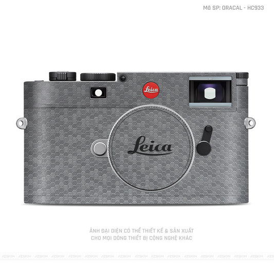 Dán Skin Máy Ảnh Leica Vân Tổ Ong Xám | ORACAL - HC933