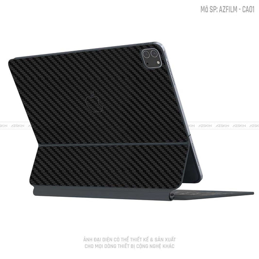 Dán Skin Magic Keyboard Vân Carbon Đen | CA01