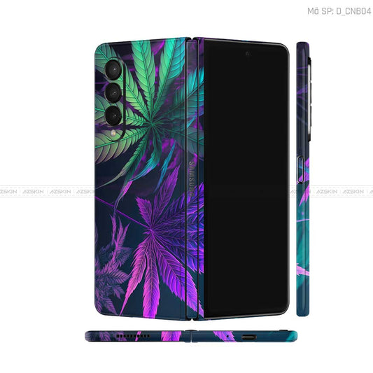 Dán Skin Galaxy Z Fold3 Hình Canabis | D_CNB04