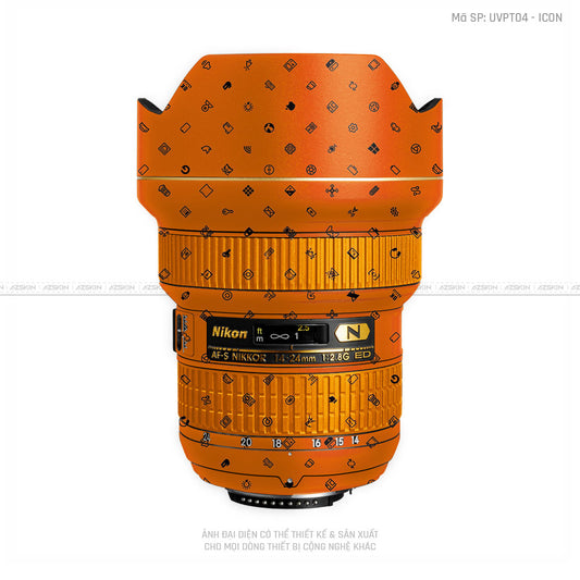 Dán Skin Ống Kính Nikon Vân Nổi Pattern ICon Cam | UVPT04