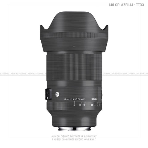 Dán Skin Ống Kính Sigma Vân Titan Xước Xám | AZFILM - TT03