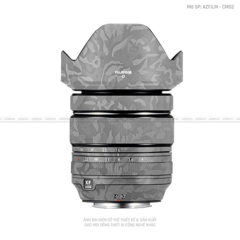 Dán Skin Ống Kính Fujifilm Vân Camo Xám | CM02