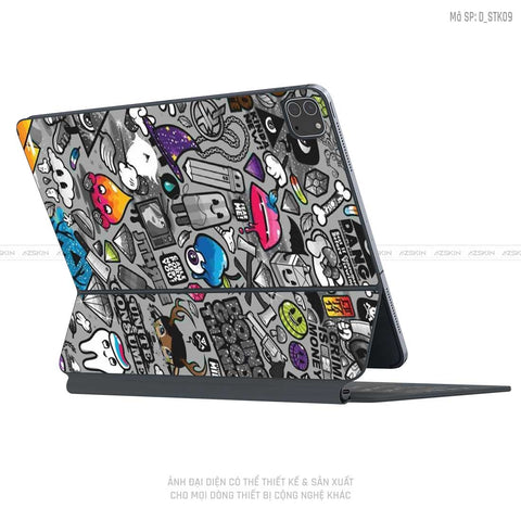 Dán Skin Magic Keyboard Hình Sticker | D_STK09