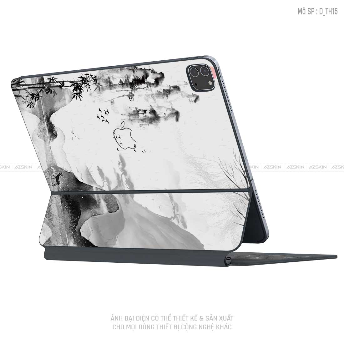 Dán Skin Magic Keyboard Hình Thư Pháp | D_TH15