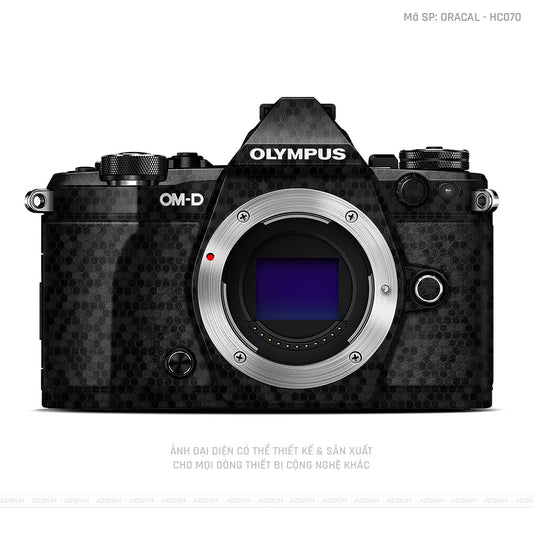 Dán Skin Máy Ảnh Olympus Vân Tổ Ong Đen | ORACAL - HC070