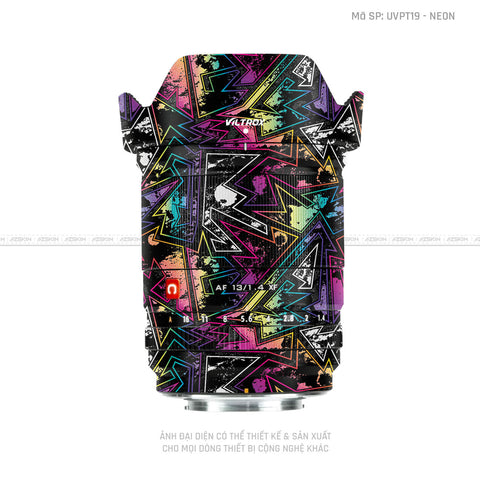 Dán Skin Ống Kính Viltrox Vân Nổi Neon 04 | UVPT19