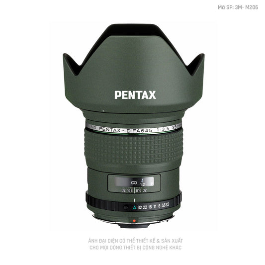 Dán Skin Ống Kính Pentax Đổi Màu Xanh Midnight | M206