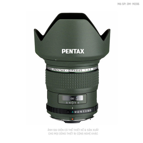 Dán Skin Ống Kính Pentax Đổi Màu Xanh Midnight | M206