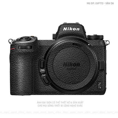 Dán Skin Máy Ảnh Nikon Vân Nổi Vân Da Cam Đen | UVPT13