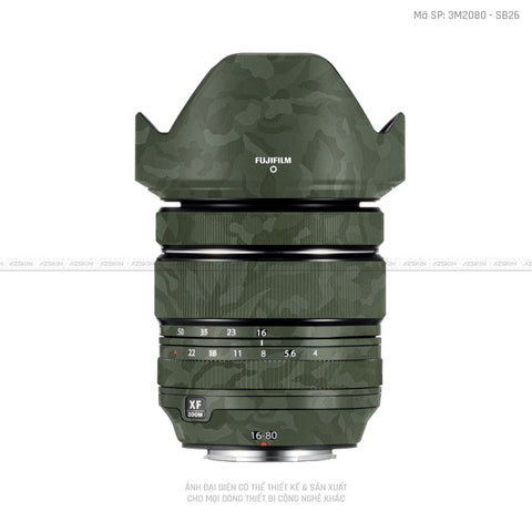 Dán Skin Ống Kính Fujifilm Vân Camo Xanh | SB26