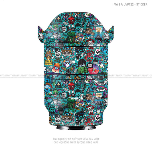 Dán Skin Ống Kính Tamron Vân Nổi Sticker 03 | UVPT22