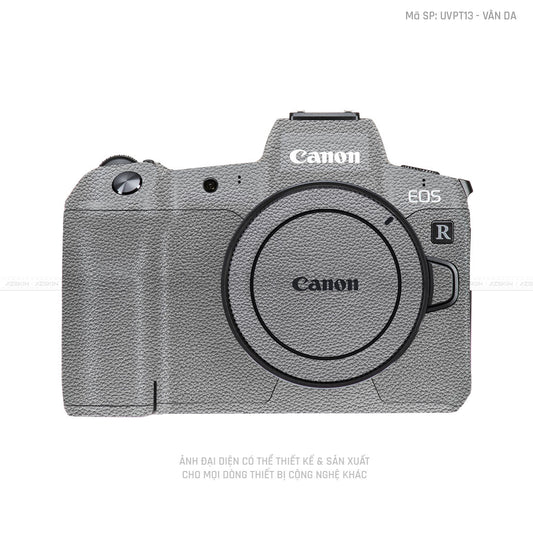 Dán Skin Máy Ảnh Canon Vân Nổi Vân Da Xám | UVPT13