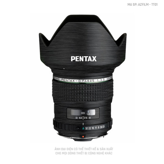 Dán Skin Ống Kính Pentax Vân Xước Titan | AZFILM - TT01