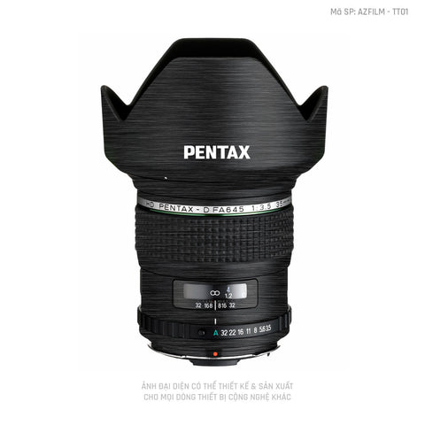 Dán Skin Ống Kính Pentax Vân Xước Titan | AZFILM - TT01
