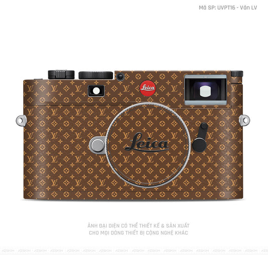 Dán Skin Máy Ảnh Leica Vân Pattern LV Nâu | UVPT16