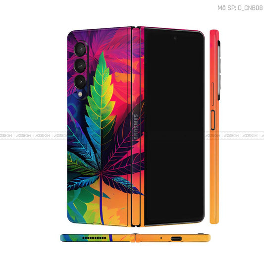 Dán Skin Galaxy Z Fold3 Hình Canabis | D_CNB08