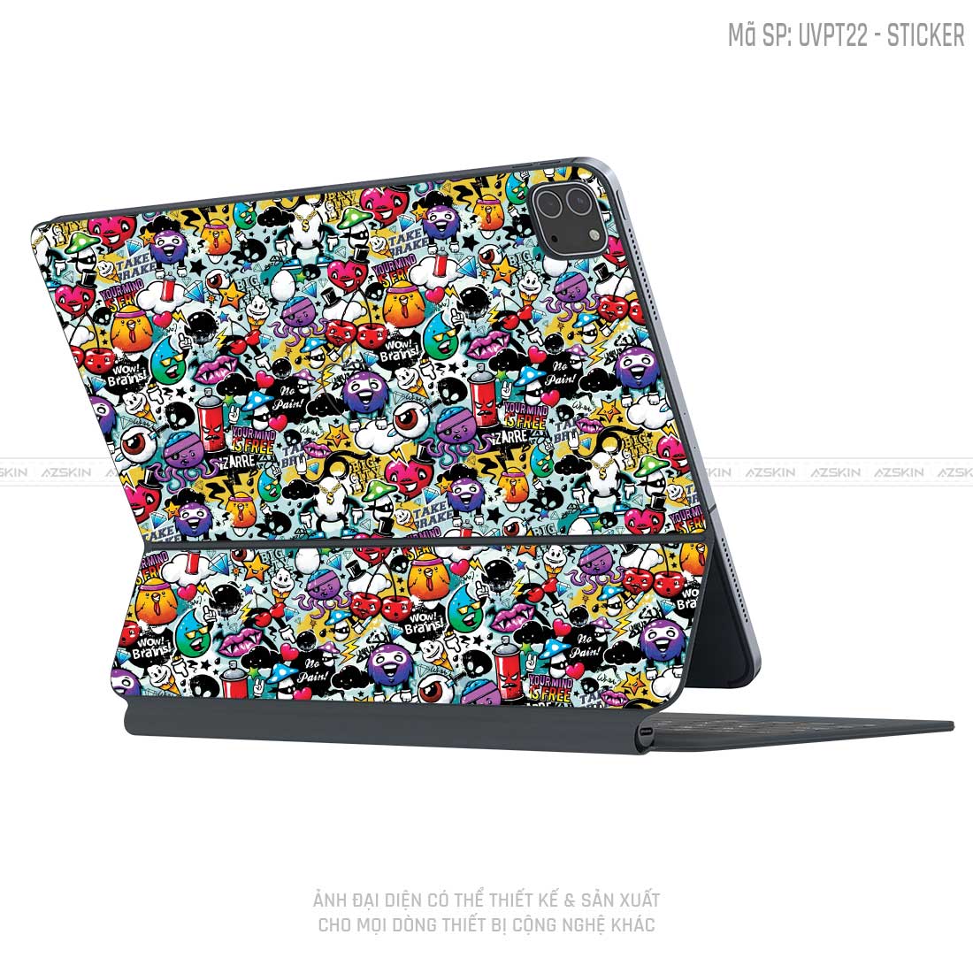 Dán Skin Magic Keyboard Vân Sticker 06 | UVPT22
