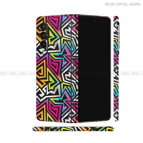 Dán Skin Galaxy Z Fold3 Vân Graffiti 01 | UVPT20