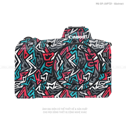 Dán Skin Máy Ảnh Canon Vân Nổi Graffiti 04